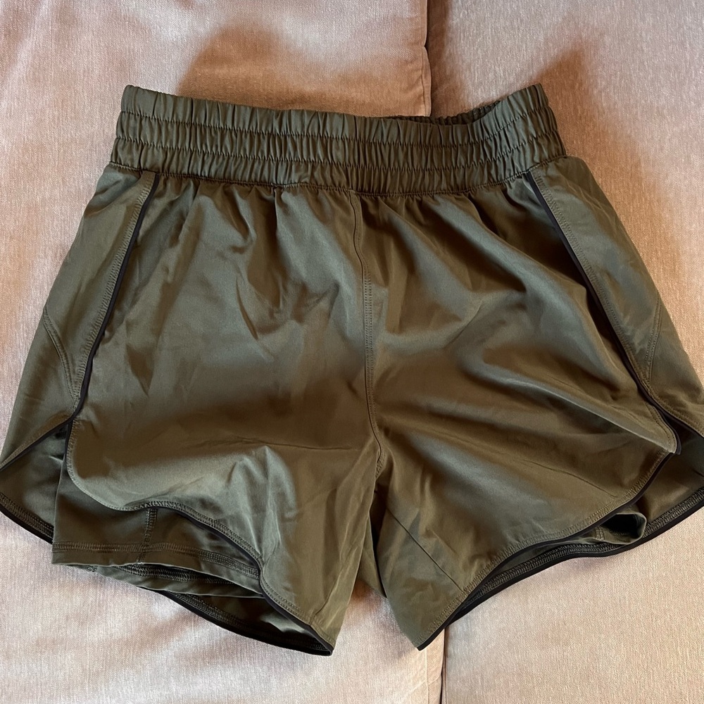 Olive Green Women's Athletic Shorts